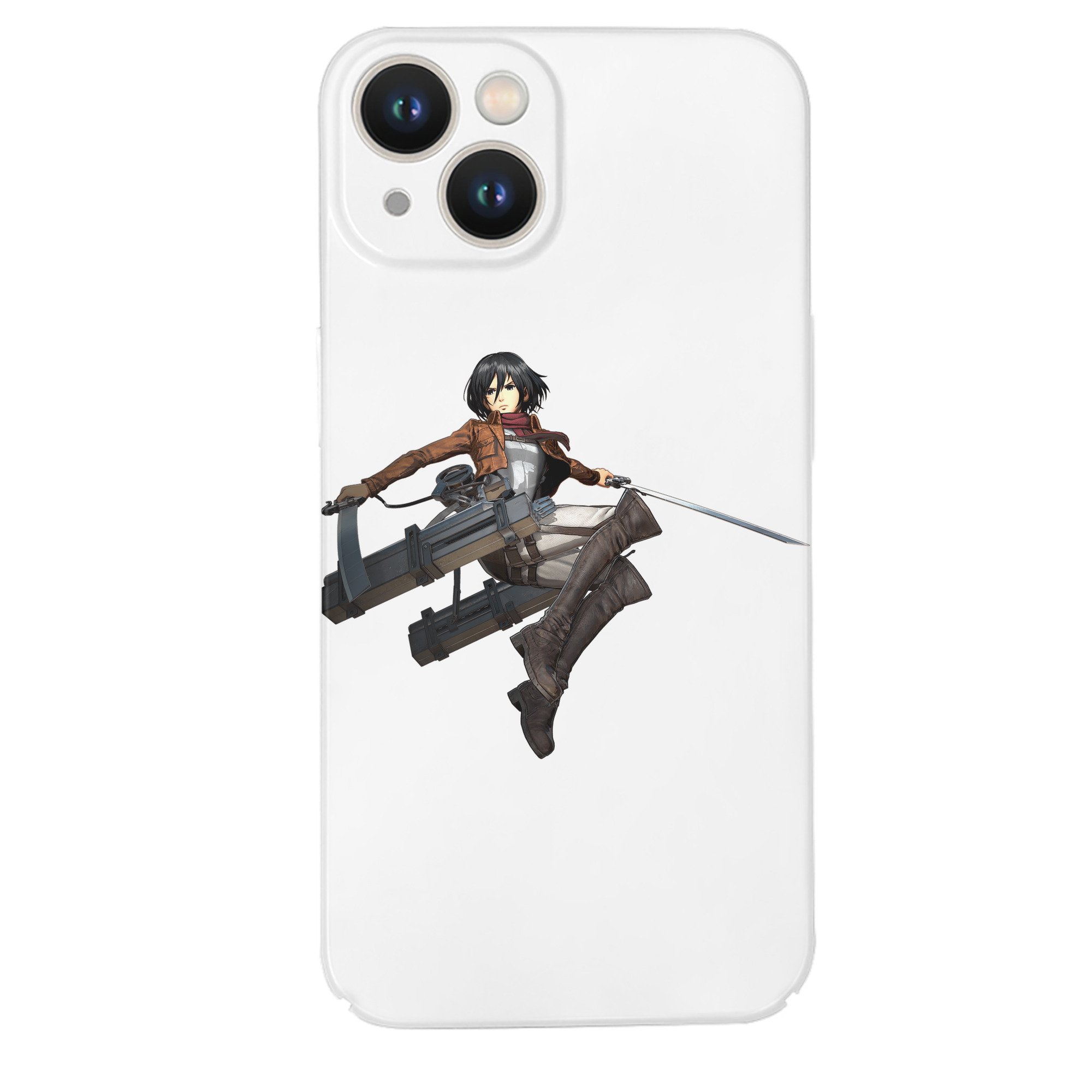 （画像用） 進撃の巨人 ミカサ·アッカーマン Attack on Titan Mikasa Ackerman 【iPhone 14シリーズ対応】ハードケース
